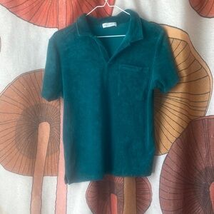 ZARA terry polo Top